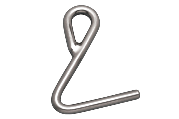 02 Stainless Steel CUNNINGHAM HOOK SS 316 5/16 in. x 3-11/16 in. - Image 1