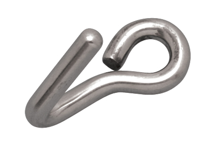 06 Stainless Steel DOWNHAUL HOOK SS 316 3/8 in. x 3-1/2 in. - Image 1